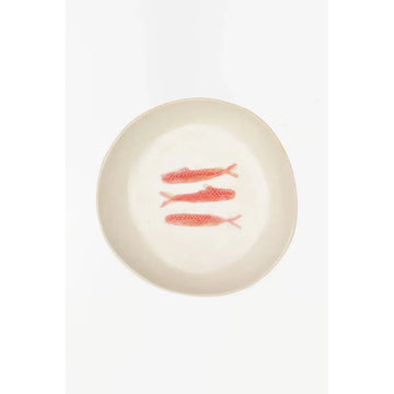 Low bowl with Ceramic Fish