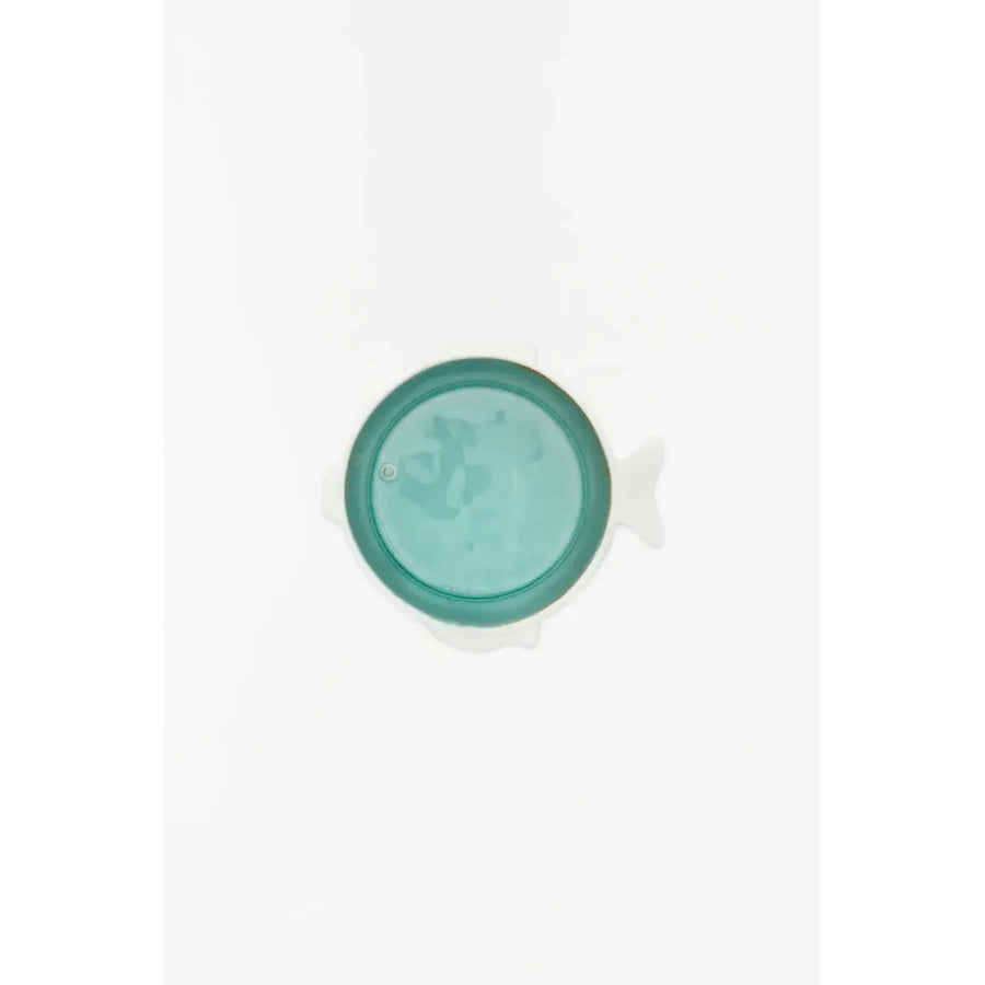 Green fish-shaped porcelain bowl