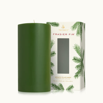Frasier Fir Pillar Candle Green