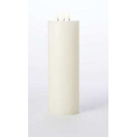 3 Wick Pillar Candle-Unscented-5