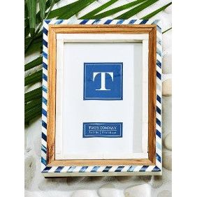 Blue and White Photo Frame