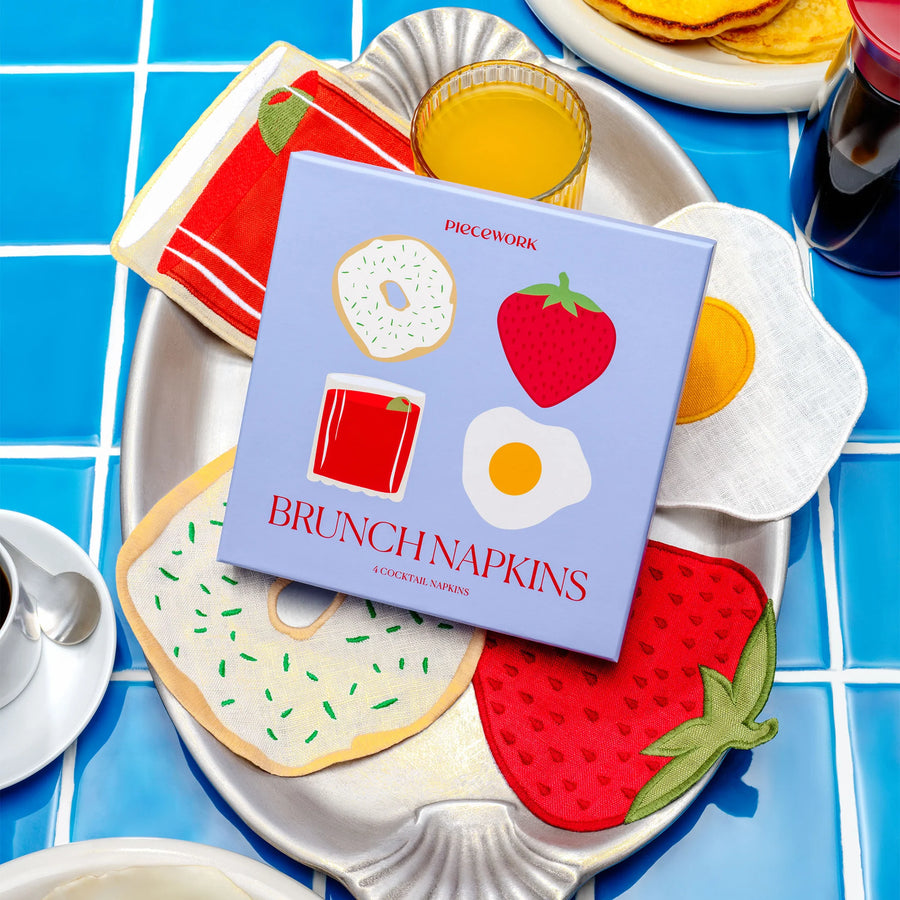 Brunch Cocktail Napkins Set 4