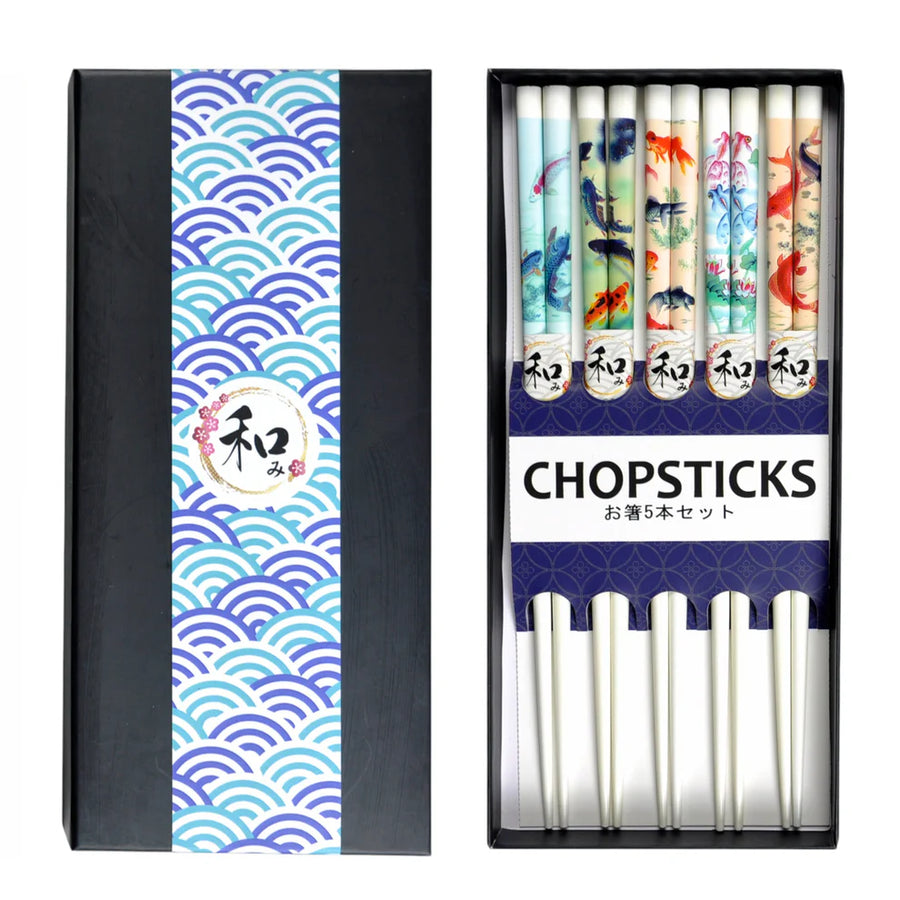 Chopsticks Koi Fish Gift Box