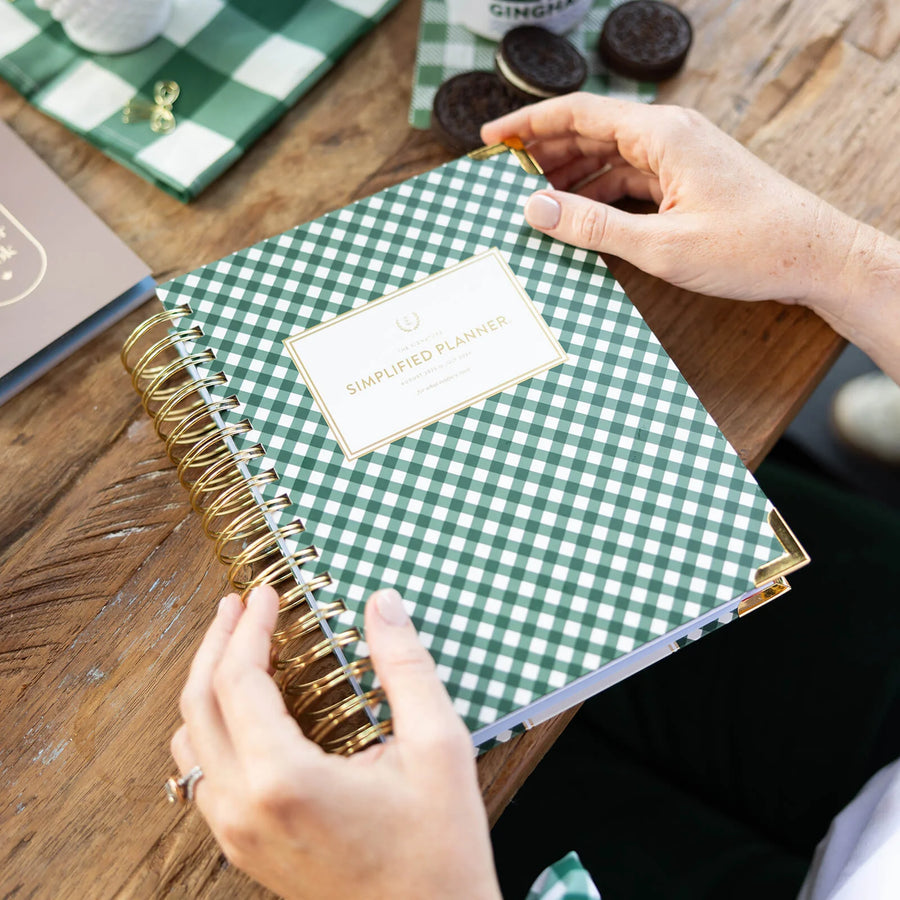 Simplified Planner Gingham