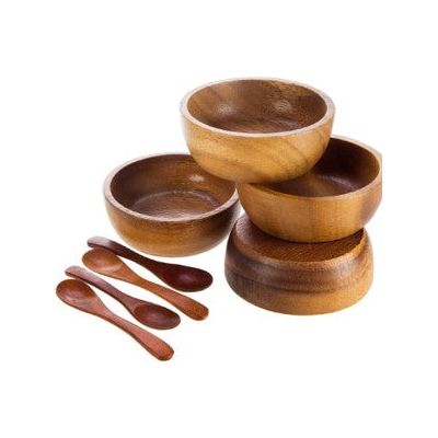 Acacia Wood Bowls Set 2