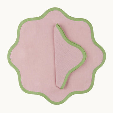 Placemat Linen Daisy Pink