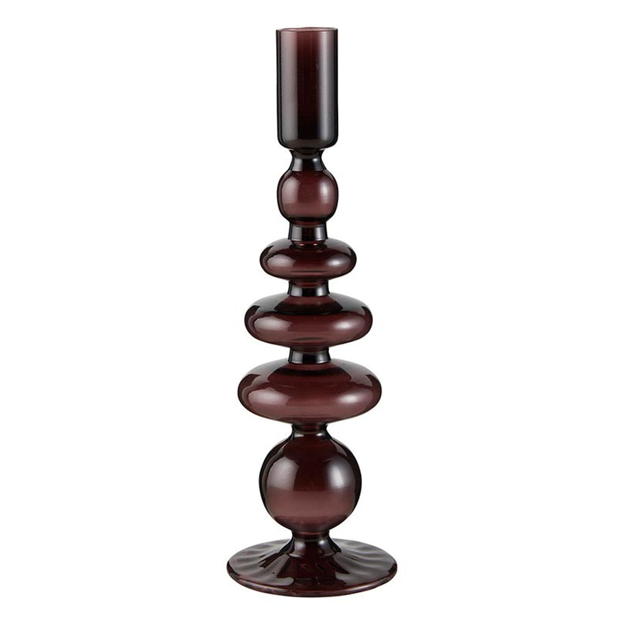 Plum Taper Candleholder