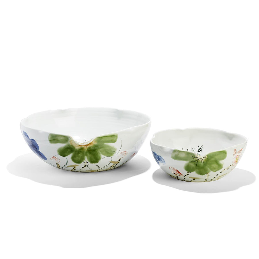 Japanese Flower Blossoms Free Form Bowls