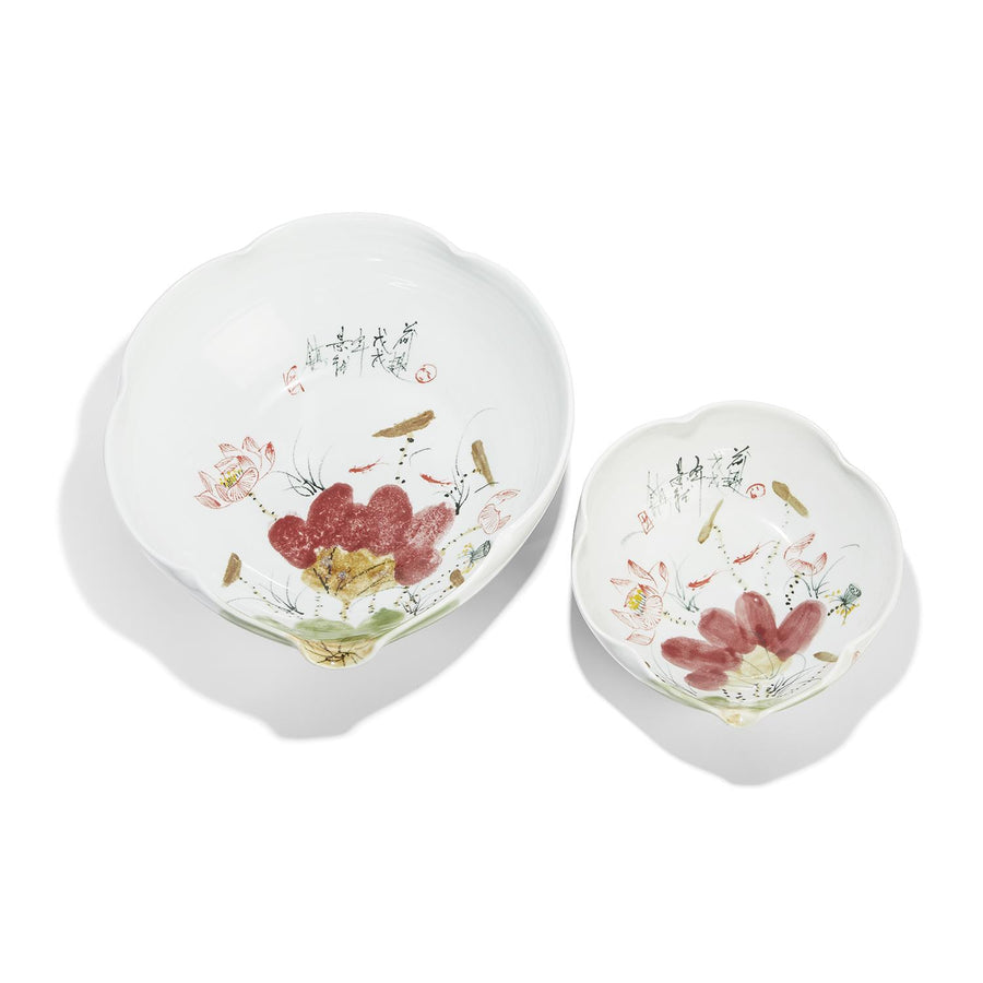 Japanese Flower Blossoms Free Form Bowls