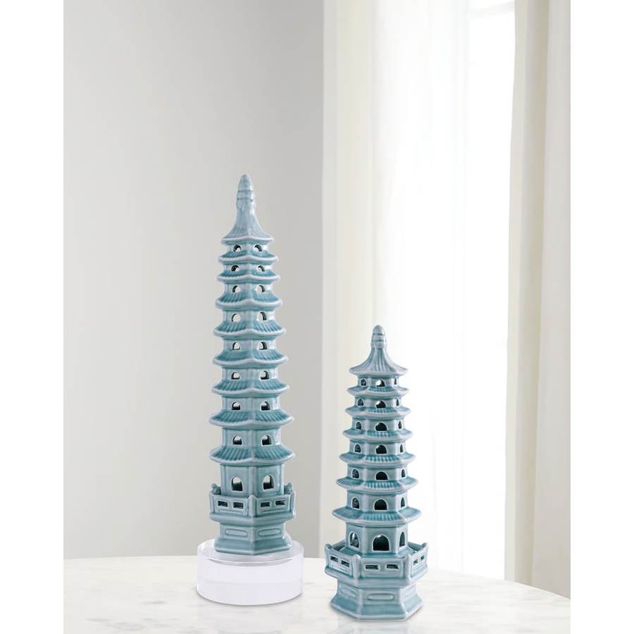 Pagoda Celadon  Objects Tall