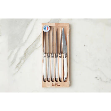 White French Laguiole Steak Knives