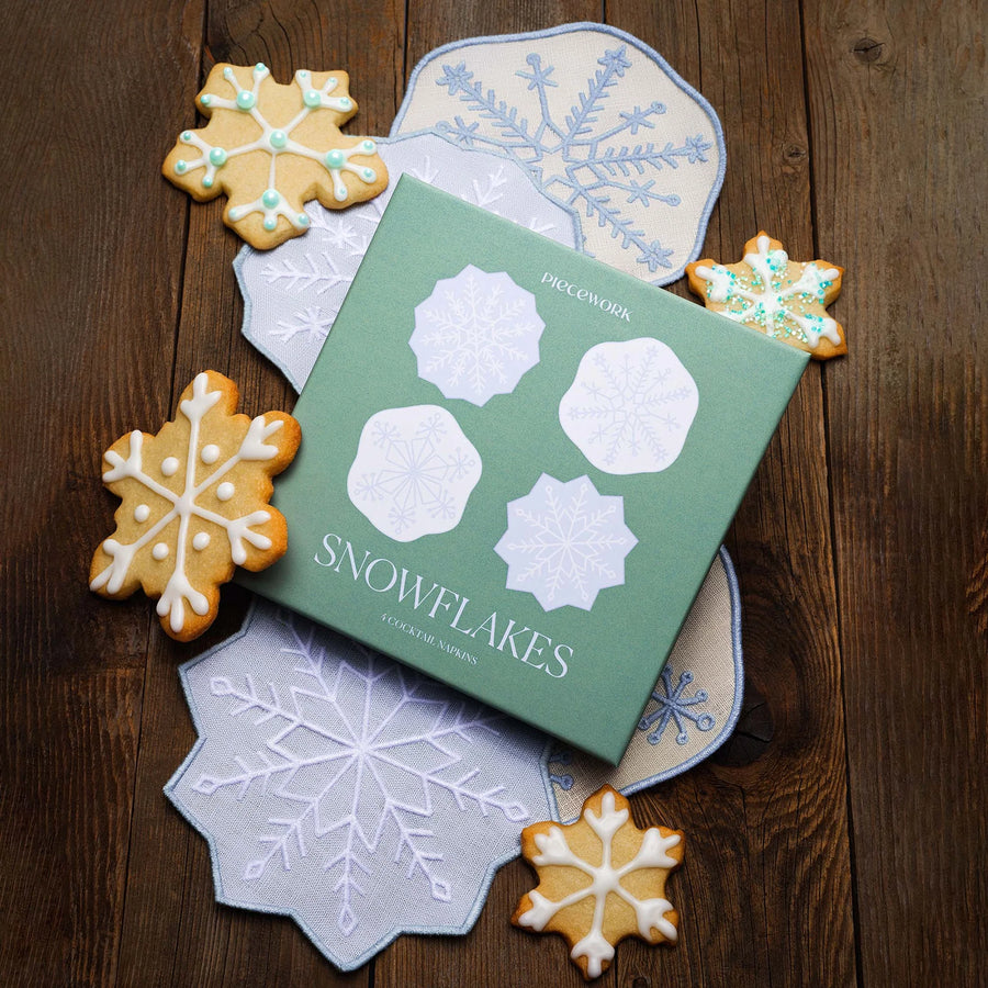 Snowflakes Cocktail Napkins