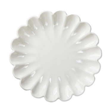 Scallop Plate White