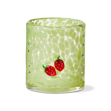 Strawberry Confetti Double Old Fashioned Glass