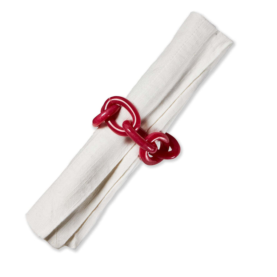 Links Napkin Ring Fuchsia