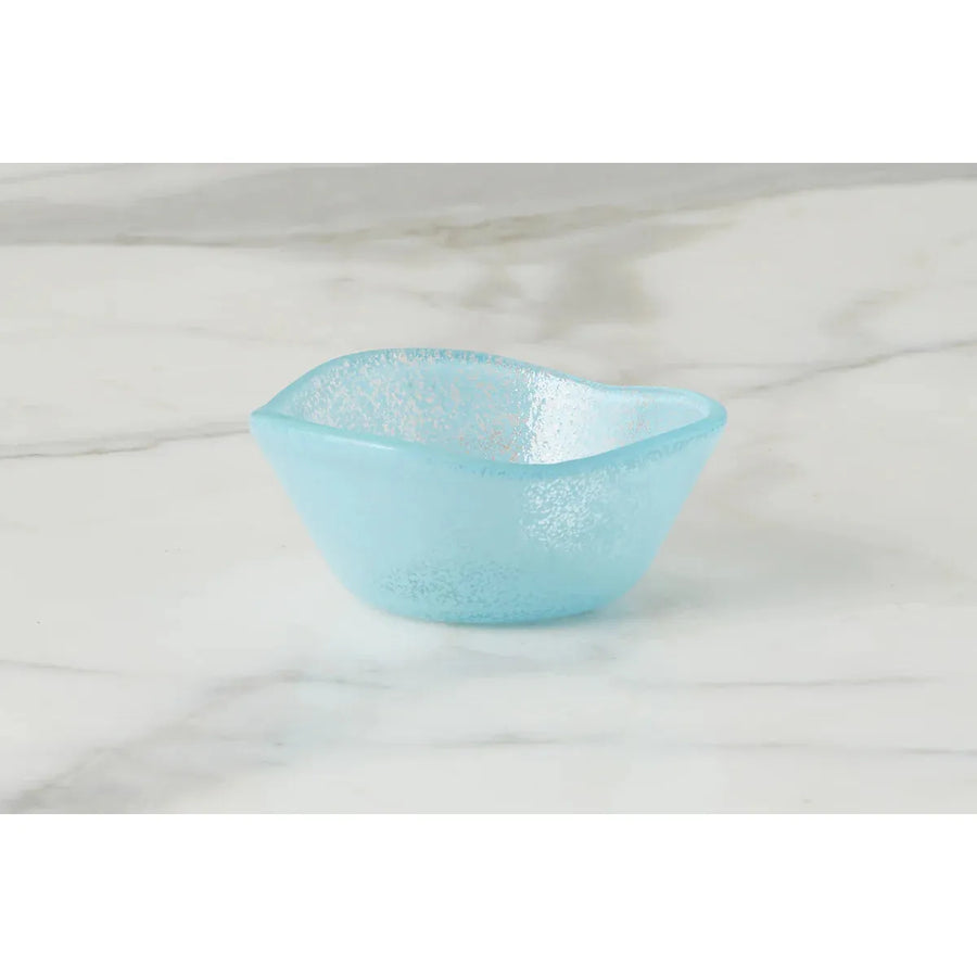 Glass Dipping Bowl Blue