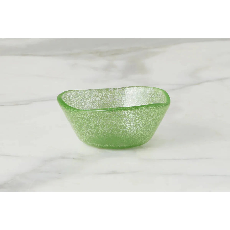 Glass Dipping Bowl Green