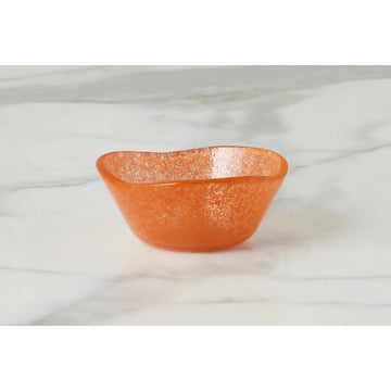 Glass Dipping Bowl Orange