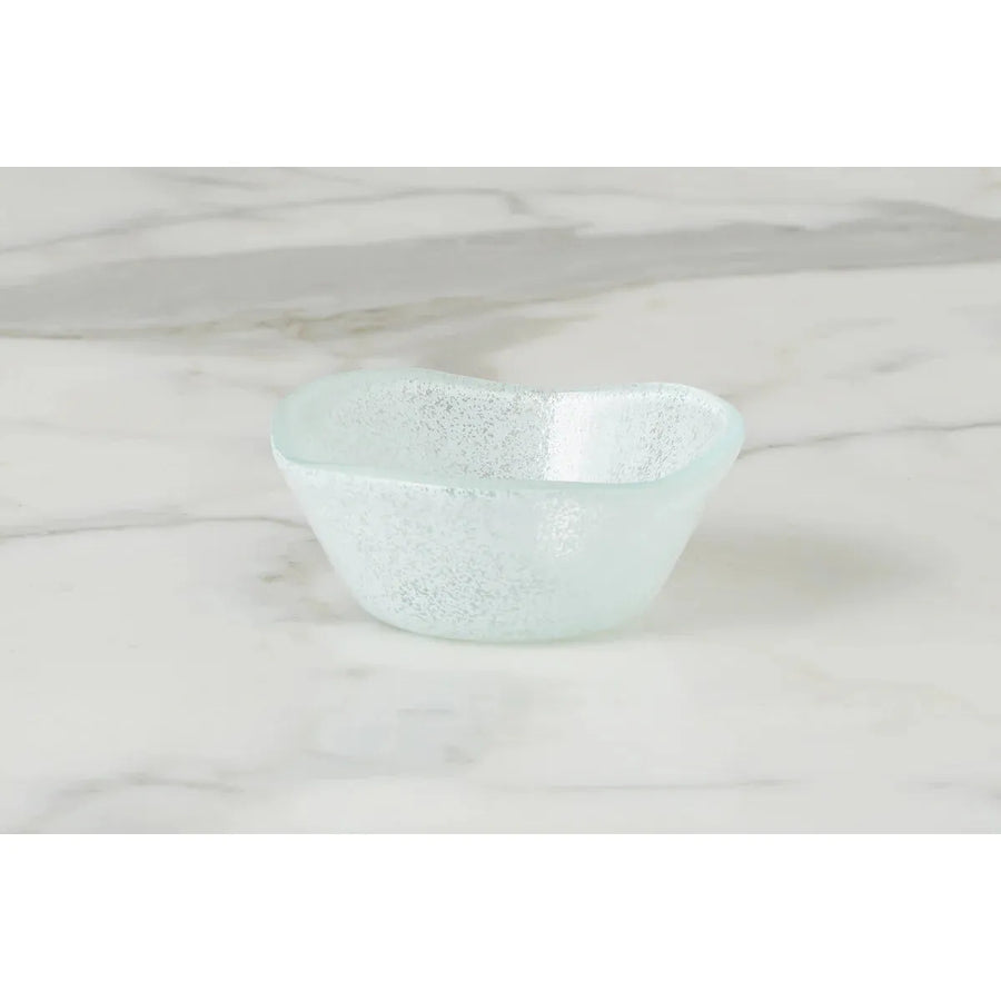 Glass Dipping Bowl White