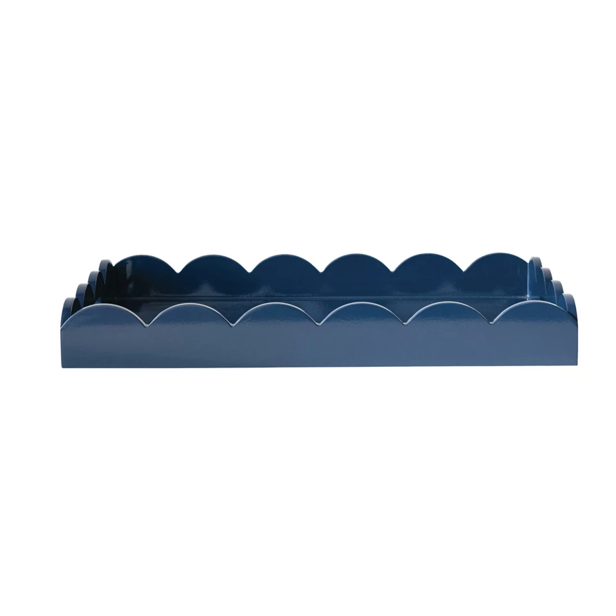 MDF Lacquered Scalloped Tray