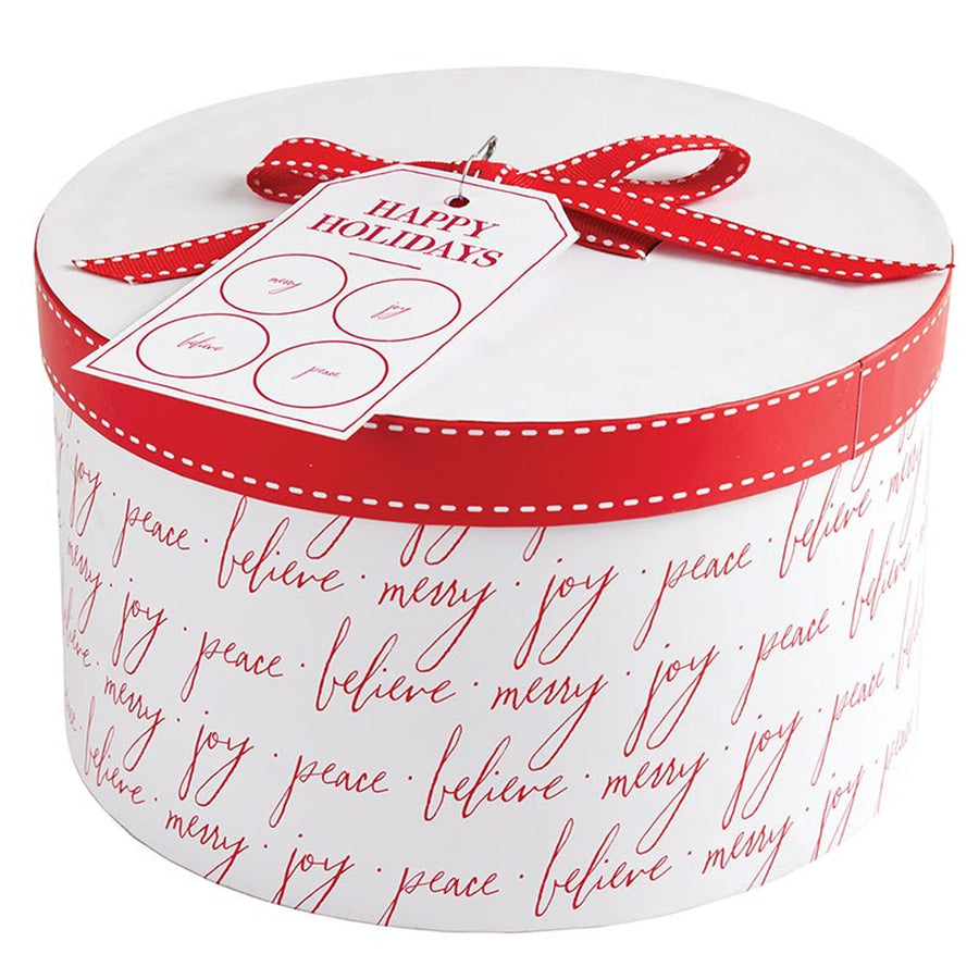 Plates Merry Joy Believe Set 4