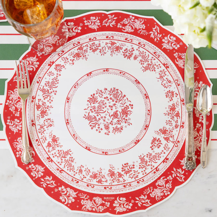 Die-cut Red Regal Placemat
