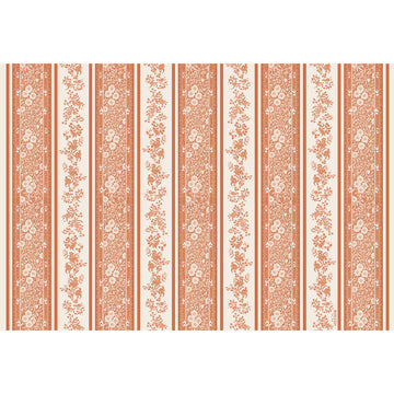 Pumpkin Burleigh Stripe Placem