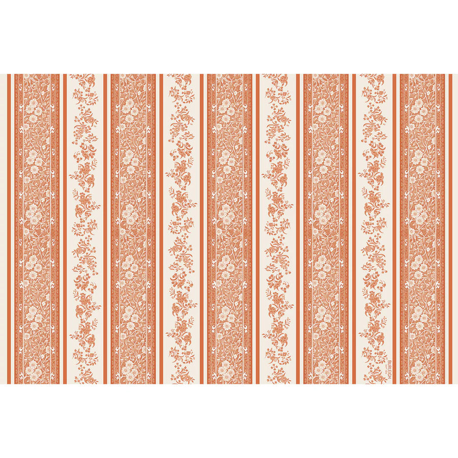 Pumpkin Burleigh Stripe Placem
