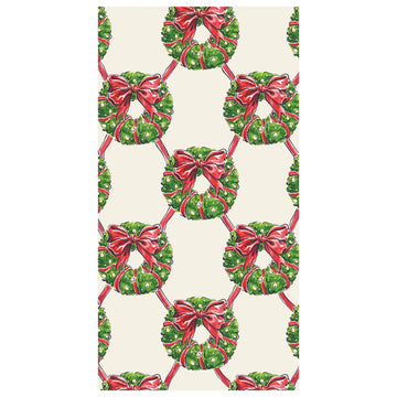 Holiday Wreath Guest Napkin