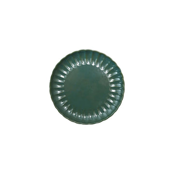 Fluted Plate Glaze Green