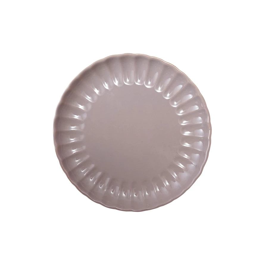 Fluted Dinner Plate Glaze Lavender