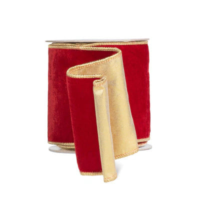 Crushed Red Velvet Ribbon