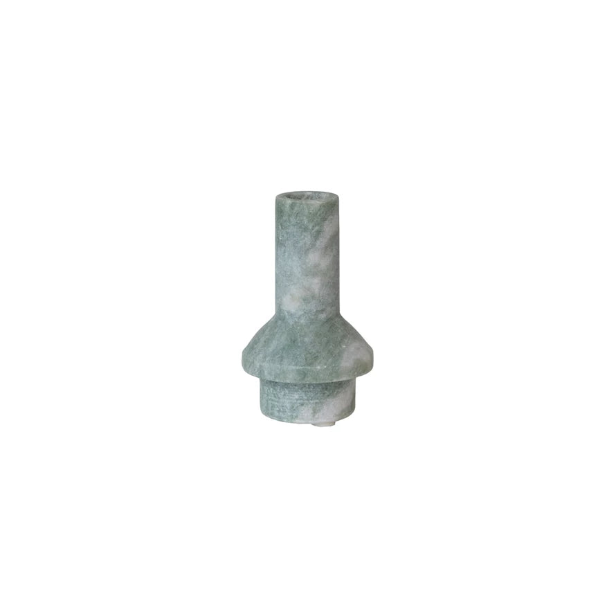 Marble Taper Holder Green