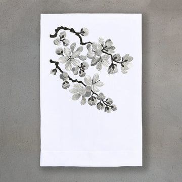 Blossom Silver  Guest Towel