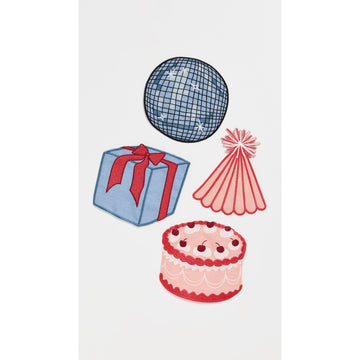 Birthday Cocktail Napkins Set 4