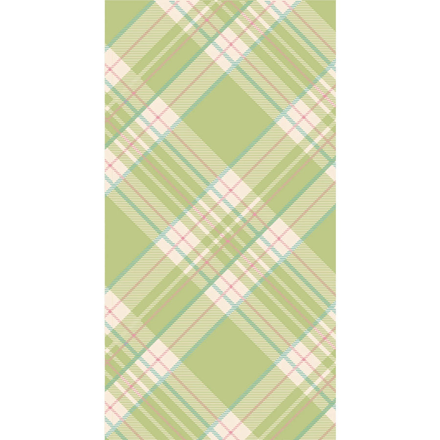 Bright Green Plaid GuestNapkin