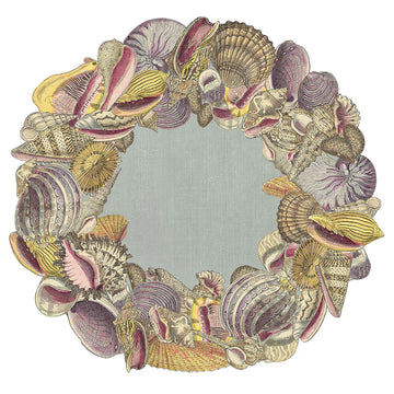 Die Cut Shell Wreath Placemat