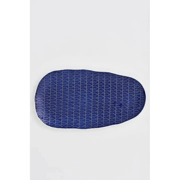 Blue Ceramic Fish Plate