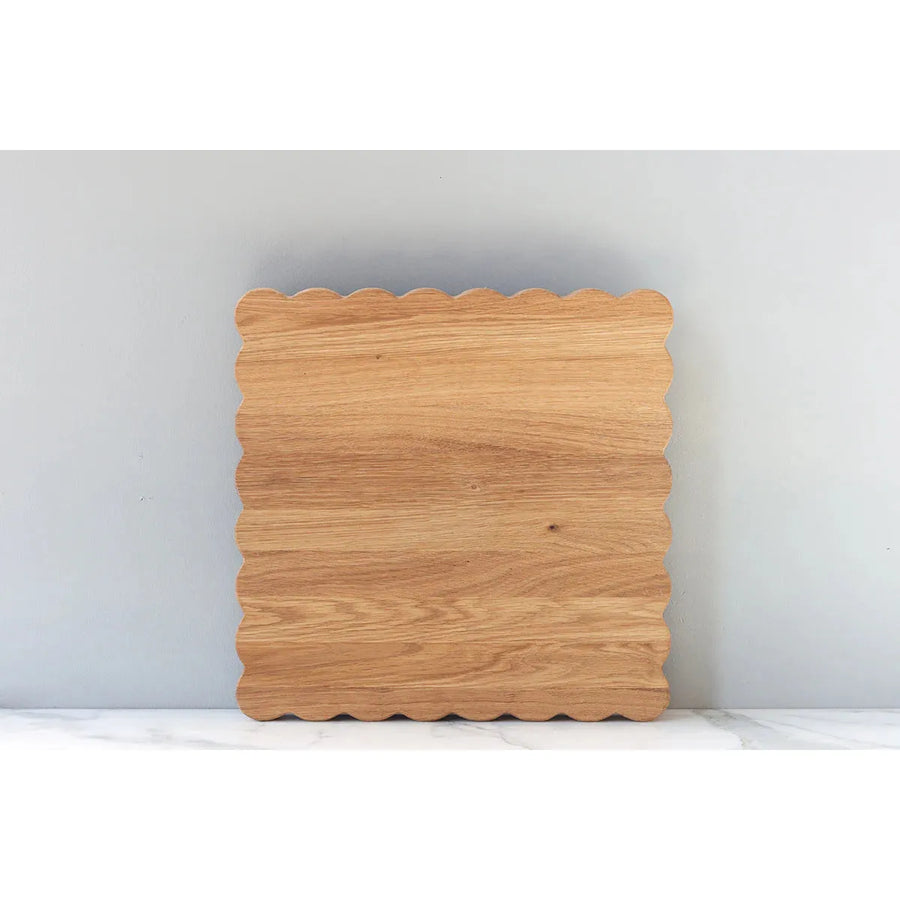 Square Scalloped Cutting Board - Large