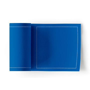 Cotton Cocktail Napkin Royal Blue