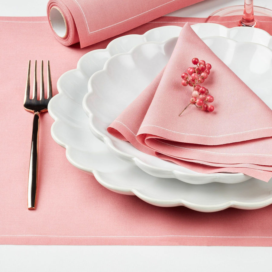 Servilleta Cotton Rollo Rosa