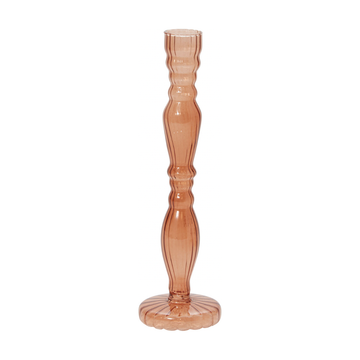 Raywood Candlestick Amber Tall