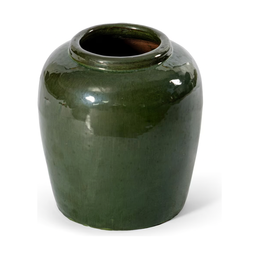 Thea Stoneware Vase Large Green