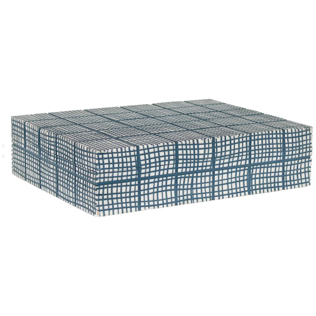 Abstract Grid Decorative Box – Casa Miscellany