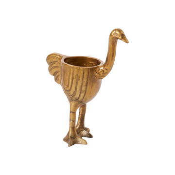 Ostrich Pot Antique-Gold