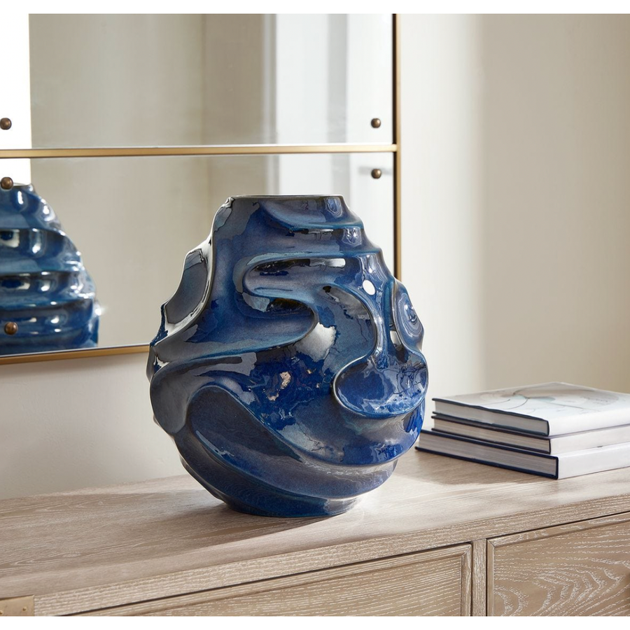 Helix Swirl Outdoor Vase