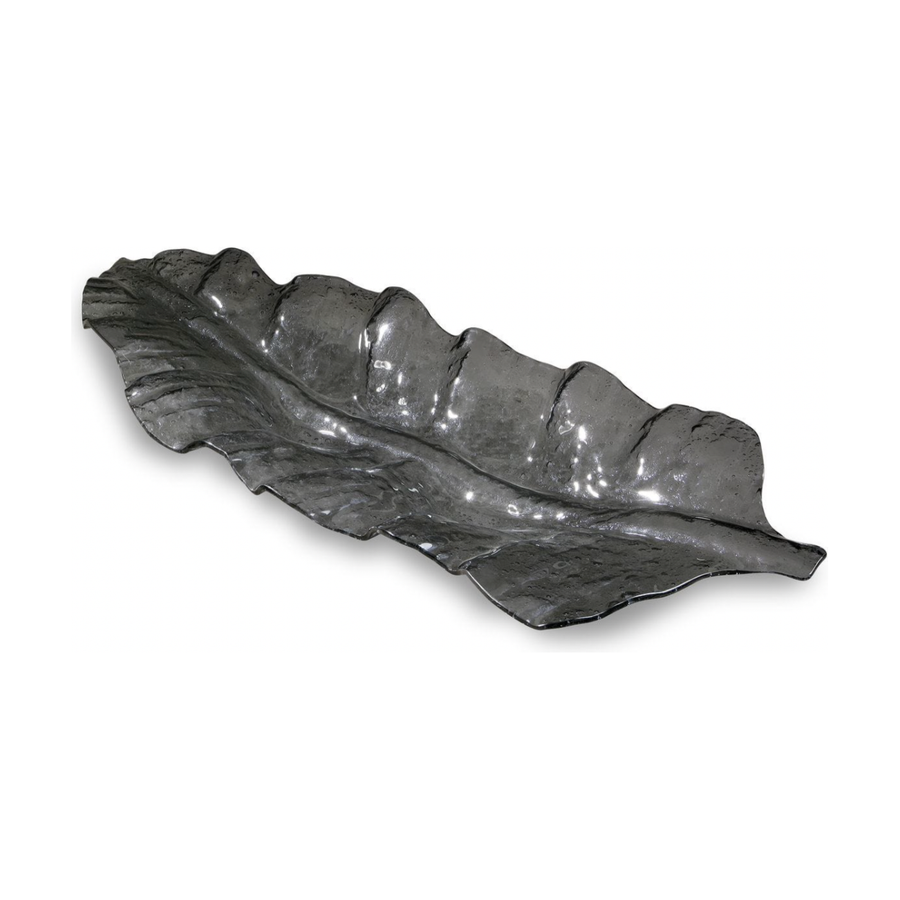 Smoked Leaf Tray