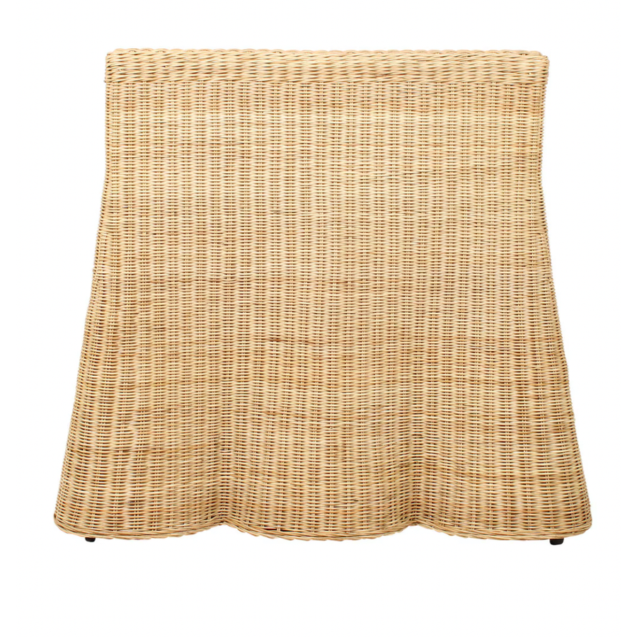 Bonnie Rattan Scalloped Console Table, Natural