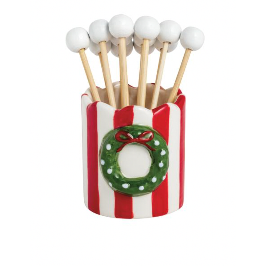 Wreath Toothpick Holder