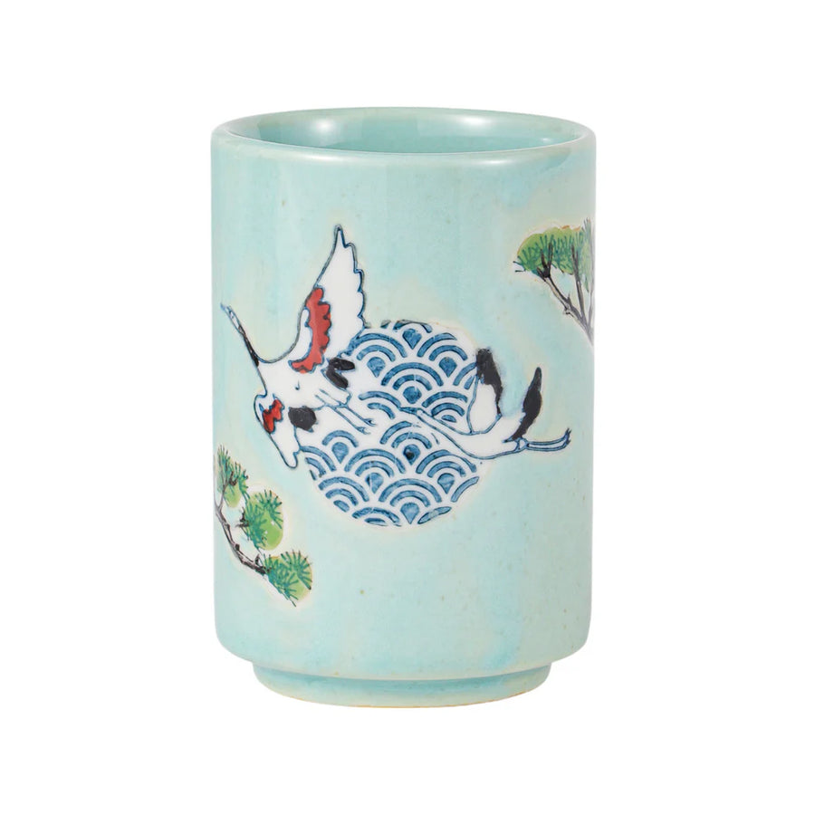 Japanese Crane Tea Cup